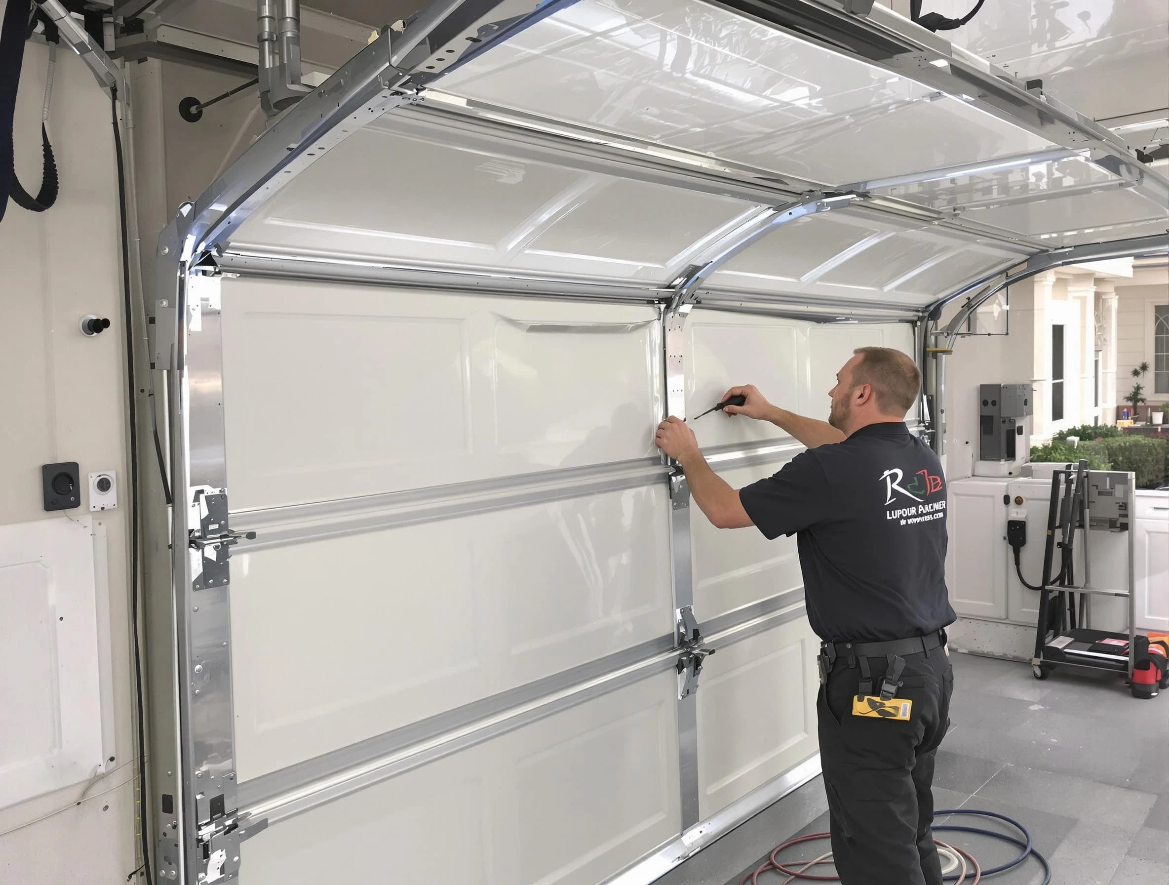 Clarksville Garage Door Repair professional performing panel repair in Clarksville