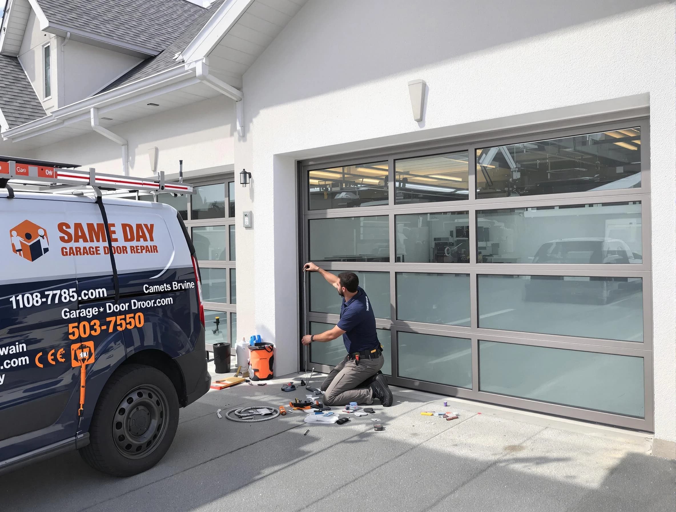 Same-day garage door repair service by Clarksville Garage Door Repair in Clarksville