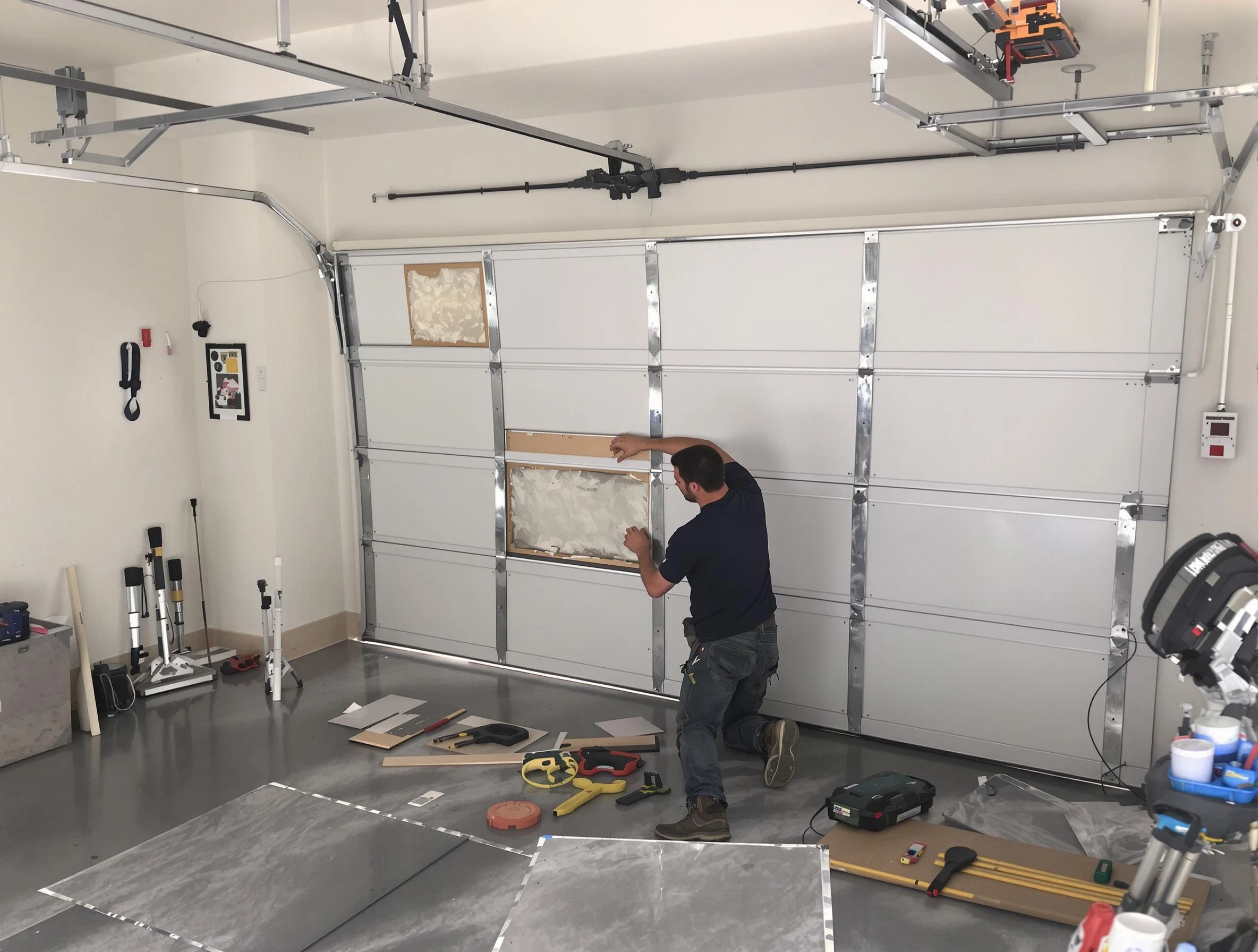 Garage Door Panel Repair in Clarksville