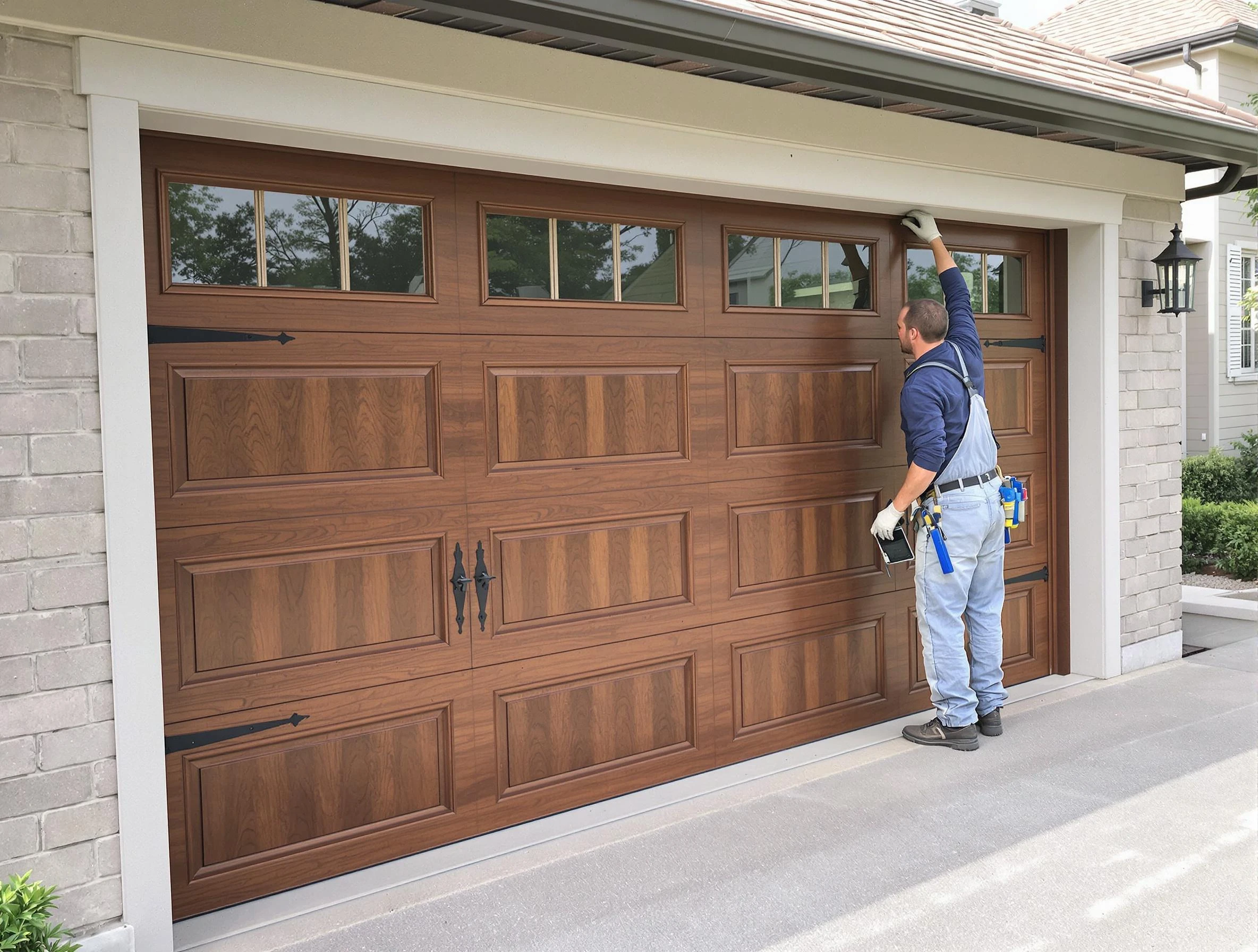 Custom garage door showcase by Clarksville Garage Door Repair in Clarksville