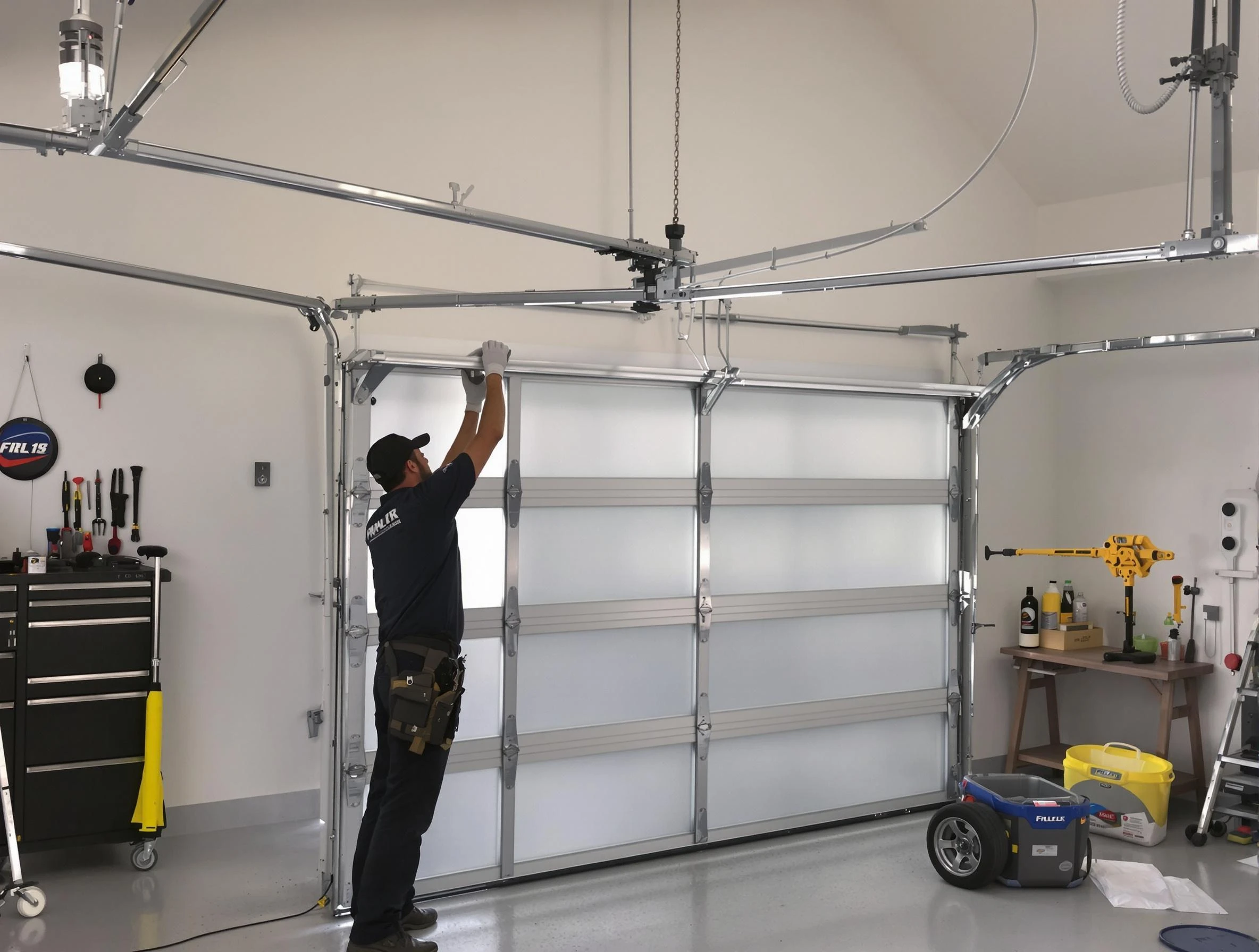 Clarksville Garage Door Repair certified team performing precision garage door installation in Clarksville