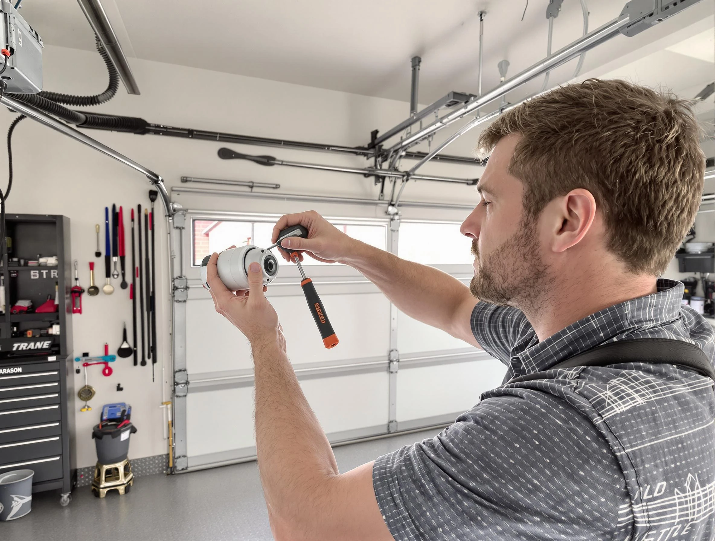 Garage door opener repair service by Clarksville Garage Door Repair in Clarksville