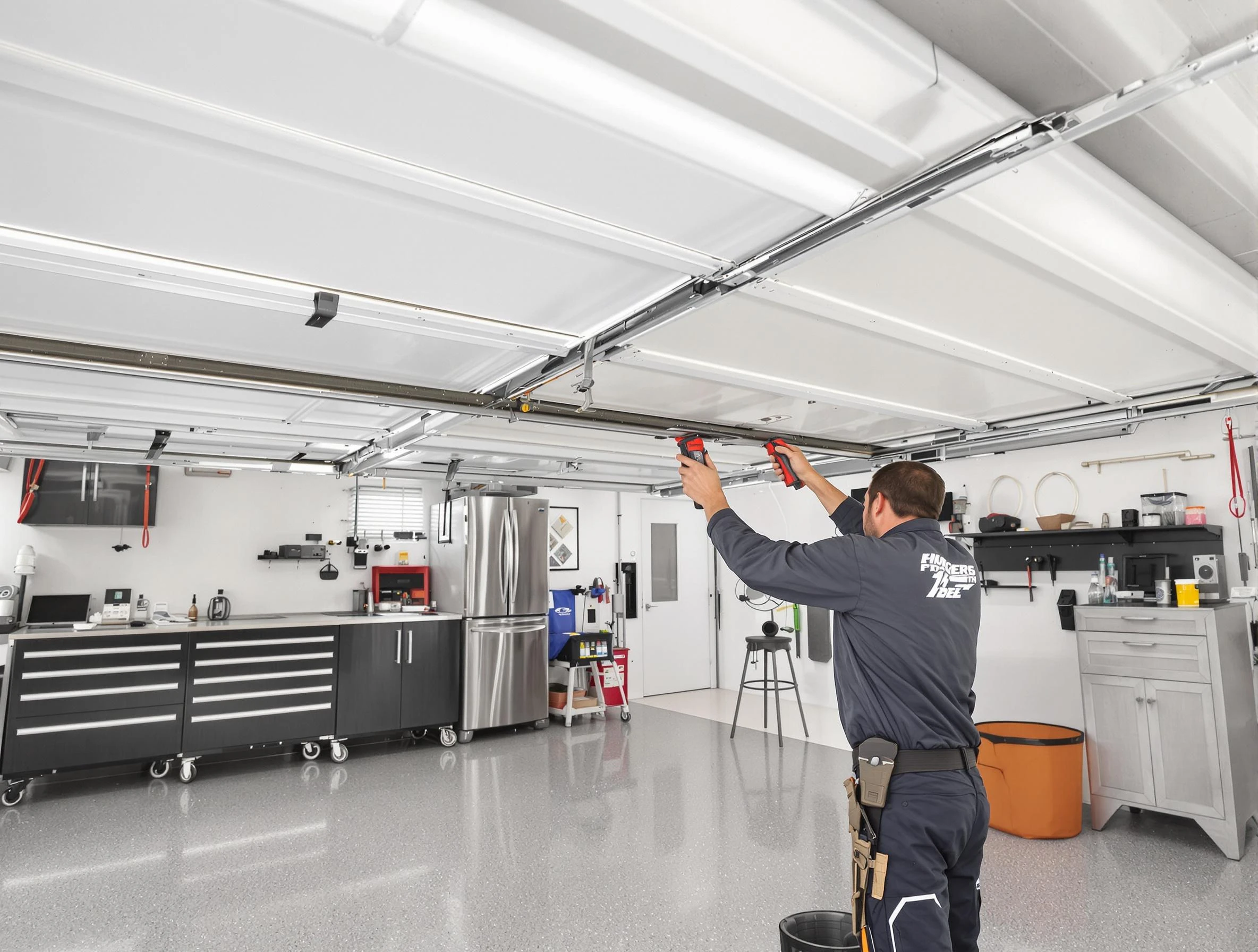 Overhead garage door repair service by Clarksville Garage Door Repair in Clarksville