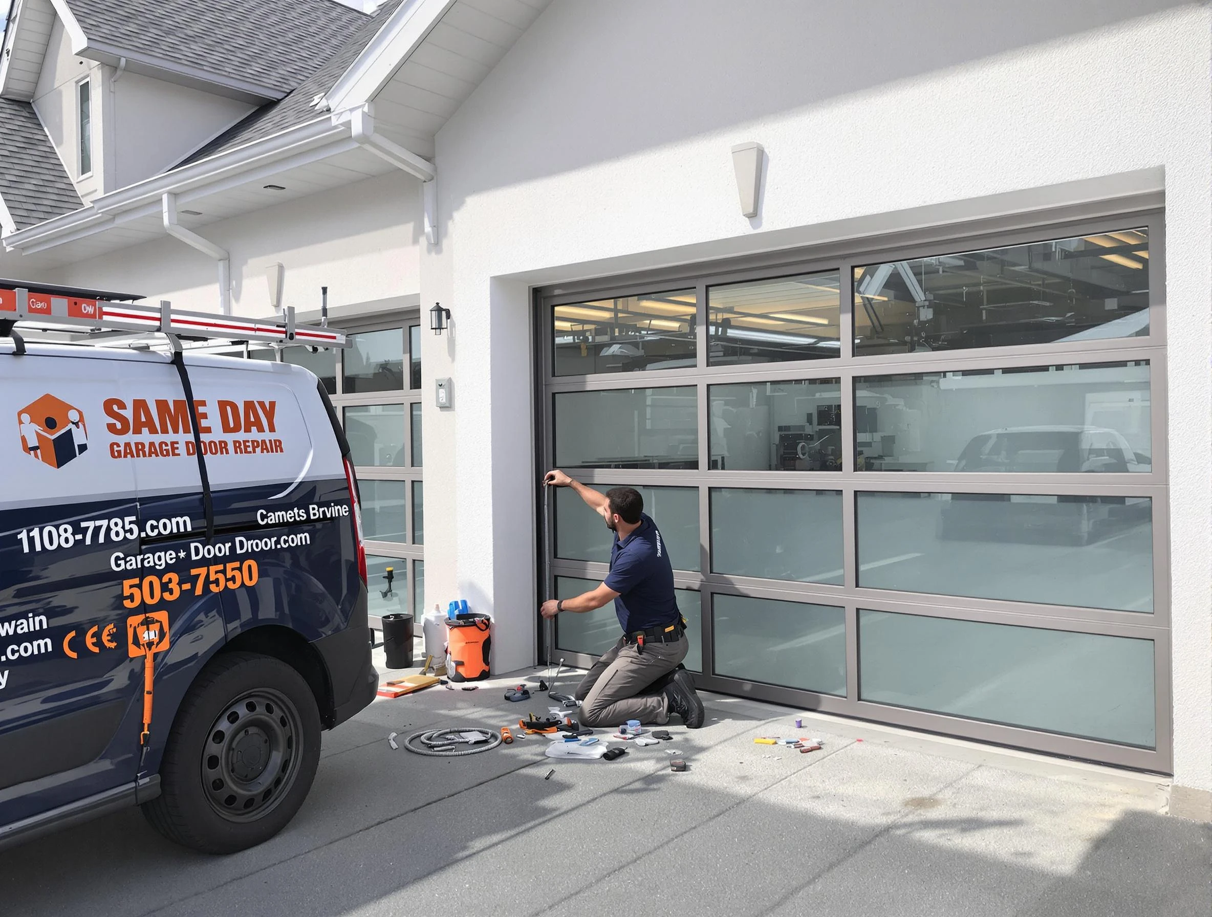 Same-day garage door repair service by Clarksville Garage Door Repair in Clarksville